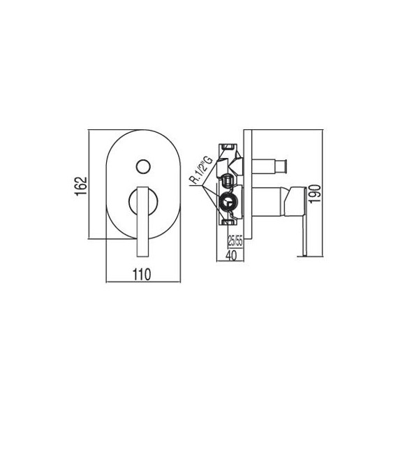 LEX-TRES 18118005 Grifo Empotrar