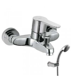 BM-TRES 01717002 Grifo Bañera-Ducha Ducha Antical y flexo doble engatillado