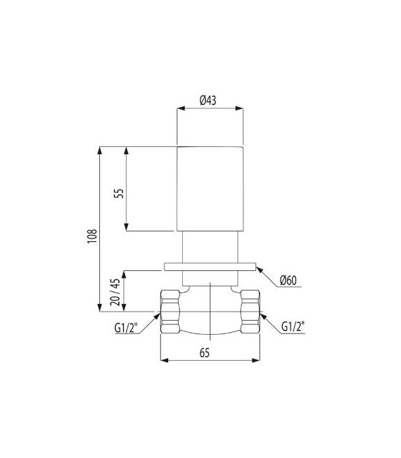 MAX-TRES 06115501 Llave de paso 1/2"