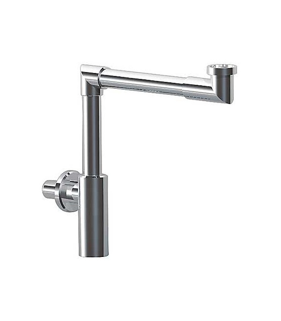 TRES 16110362 Sifón Lavabo Visto Acodado Telescópico