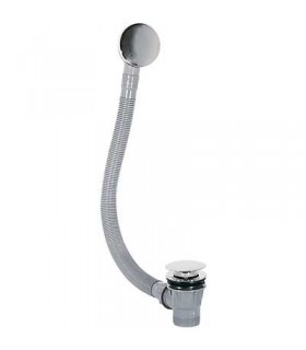 TRES 13453420 Desagüe Bañera con rebosadero Tapón CLICK-CLACK Ø72 mm