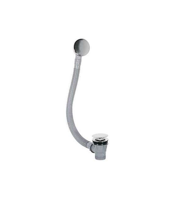 TRES 13453420 Desagüe Bañera con rebosadero Tapón CLICK-CLACK Ø72 mm
