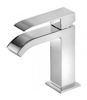 CUADRO-TRES 00610101 Grifo Lavabo Caño Cascada Cromo