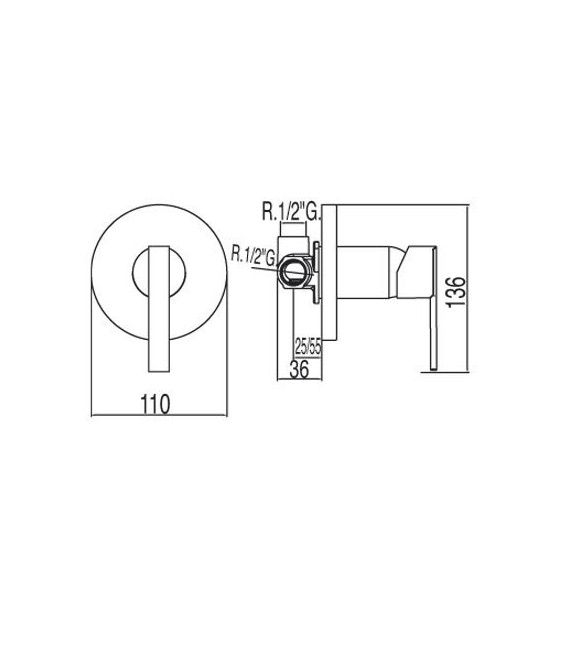 LEX-TRES 18117705 Grifo Empotrar
