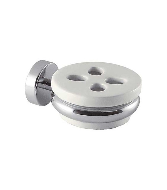 TRES 16163616 Portacepillos de Pared Cerámico