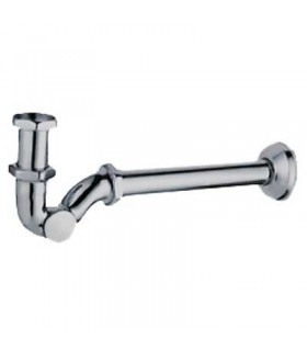 TRES 13463820 Sifón curvo articulado para Lavabo