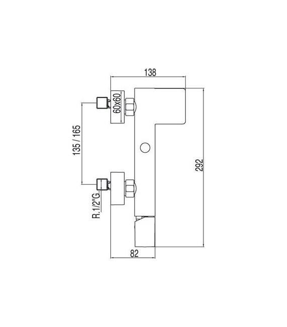 LOFT-TRES 20017001 Grifo Bañera-Ducha con Cascada