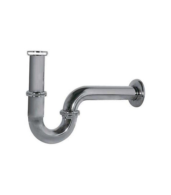 TRES 13463810 Sifón curvo articulado para Lavabo