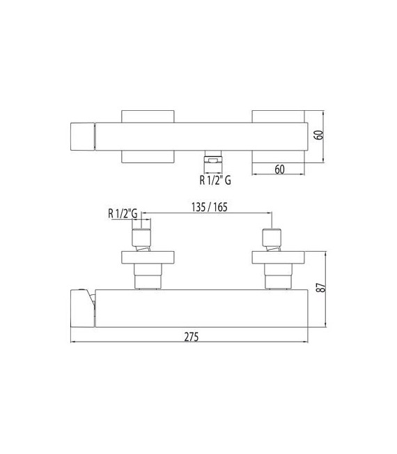 SLIM-TRES 20216701 Grifo Ducha Ducha de mano Antical