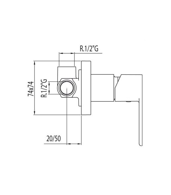LOFT-TRES 20017701 Grifo Empotrar