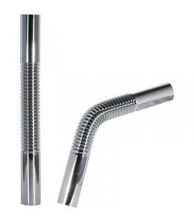 TRES 913463330 Tubo coarrugado flexible de latón para sifón botella 300 mm