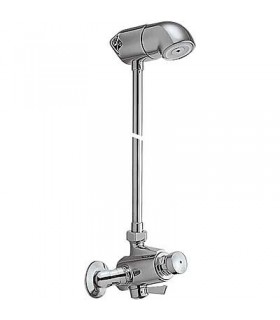 TEMPO-TRES 112163 Conjunto mezclador para Ducha Entradas opuestas con racores extensibles