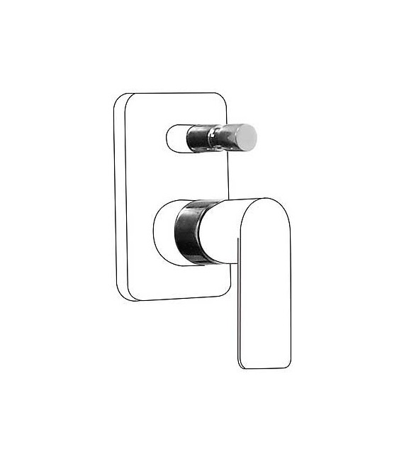 TRES 20018010 Alargadera Para Grifo Empotrar Baño-Ducha