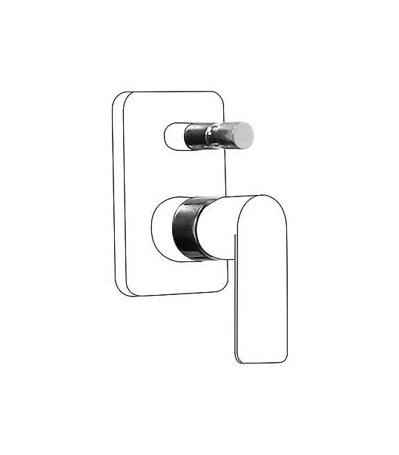 TRES 20018010 Alargadera Para Grifo Empotrar Baño-Ducha