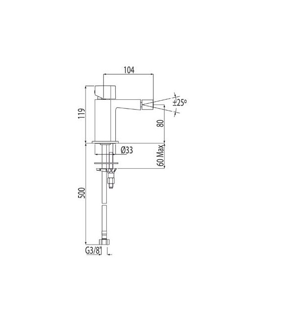 SLIM-TRES 20212002 Grifo Bidé