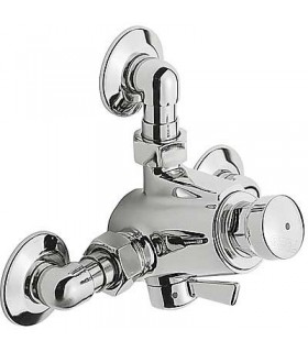 TEMPO-TRES 112162 Grifo mezclador para Ducha Entradas opuestas y salida Vertical