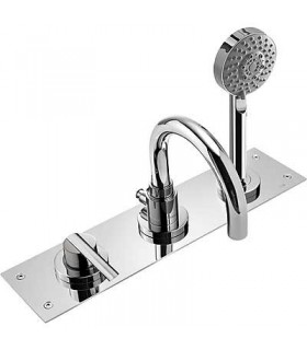 LEX-TRES 08115001 Grifo Bañera de Repisa Ducha móvil masaje Ø 100 mm.