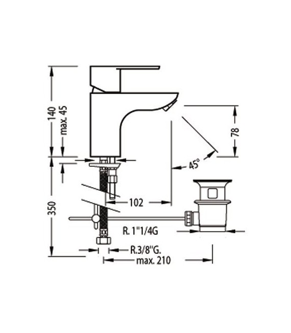 BM-TRES 117103 Grifo Lavabo