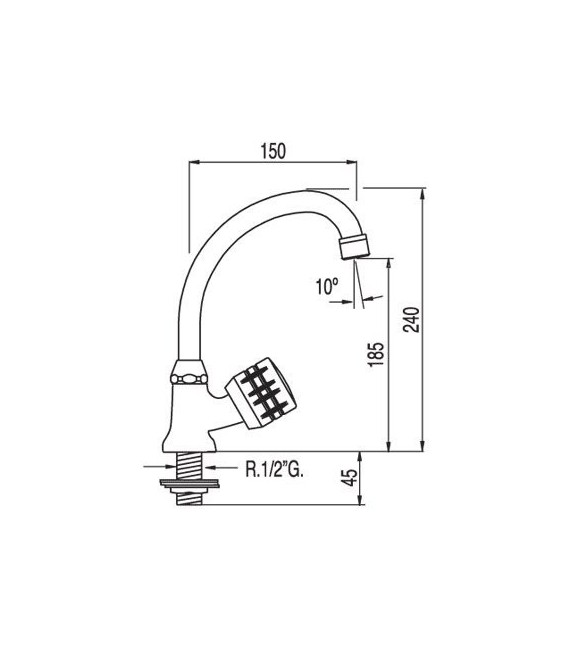 ESE-23 123306 Grifo Fregadero mando lateral