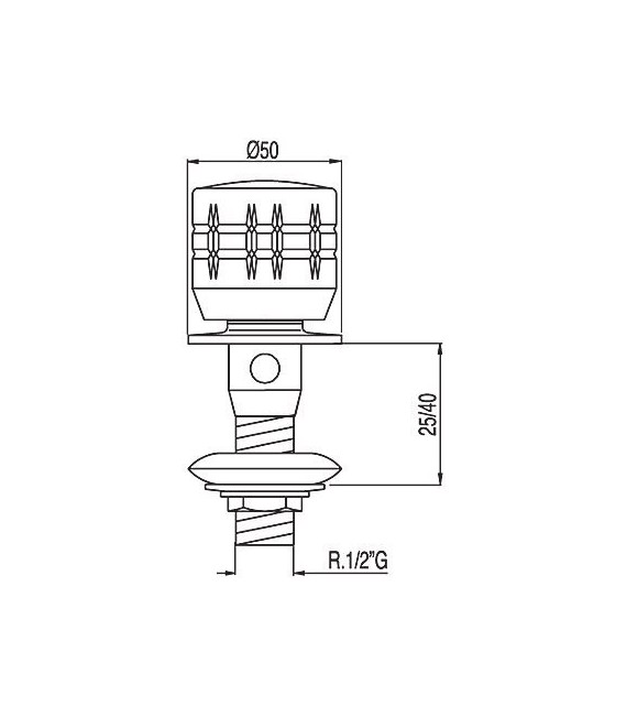 ESE-23 123125C Grifo Bidé de 1/2"