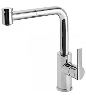 LEX-TRES 181438 Grifo Fregadero Vertical con Ducha extraíble