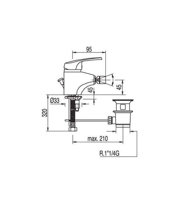 ECO-TRES 17512002 Grifo Bidé