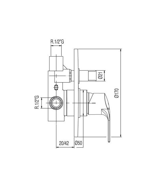 K-TRES 06918012 Grifo Empotrar