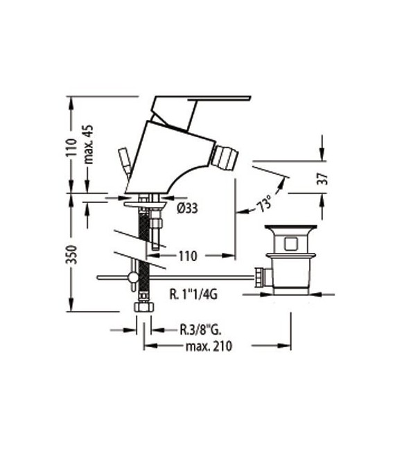 BM-TRES 139120DA Grifo Bidé
