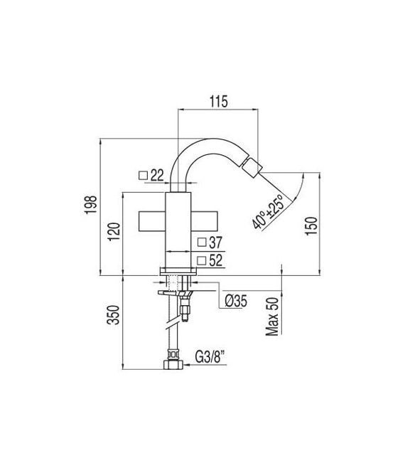 CUADRO-TRES 108124 Grifo Bidé