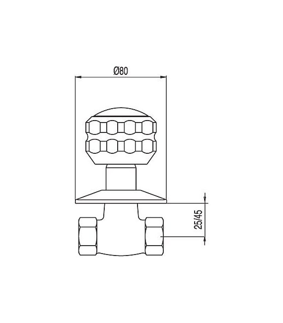 ESE-23 13315710F Llave de paso roscar 3/4"