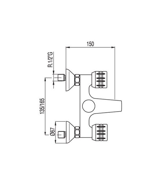 ESE-23 123170 Grupo baño-Ducha Ducha antical