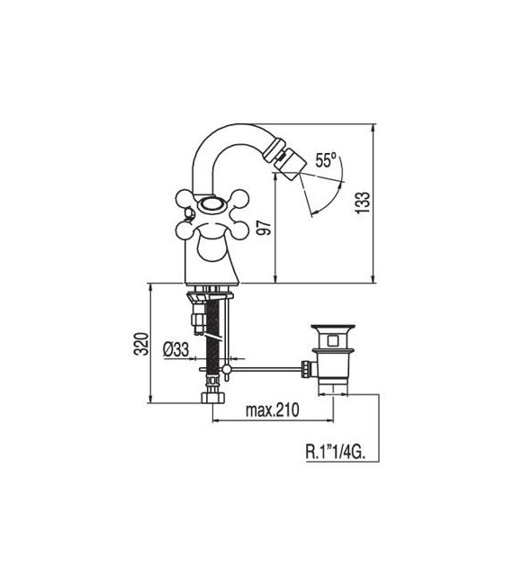 CLASIC-TRES 53212401 Grifo Bidé