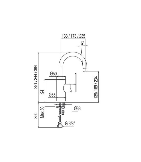 LEX-TRES 181703 Grifo Lavabo