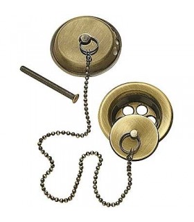 TRES 9134745051 Conjunto Accesorios Bañera Ø70 Cadena de 42 cm.