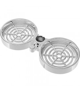 TRES 916119510 Jabonera DOBLE para barra Deslizante Ø 18 mm