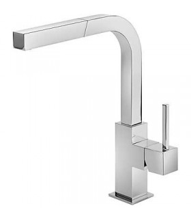 CUADRO-TRES 106437 Grifo Fregadero Vertical con Ducha extraíble