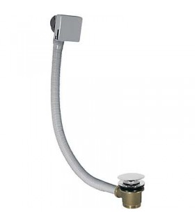 TRES 13453440 Desagüe Bañera y válvula de llenado cuadrada Cascada con rebosadero