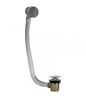 TRES 13453430 Desagüe Bañera y válvula de llenado redonda Cascada con rebosadero