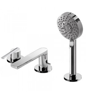 LEX-TRES 08116104 Grifo Bañera de Repisa Ducha móvil masaje Ø 100 mm.