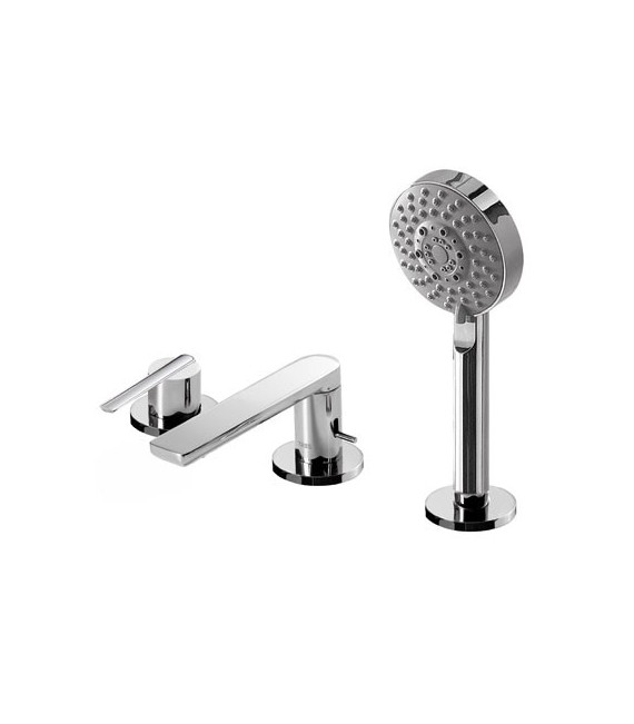 LEX-TRES 08116104 Grifo Bañera de Repisa Ducha móvil masaje Ø 100 mm.