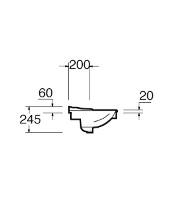 GRECIA Lavabo Encastre