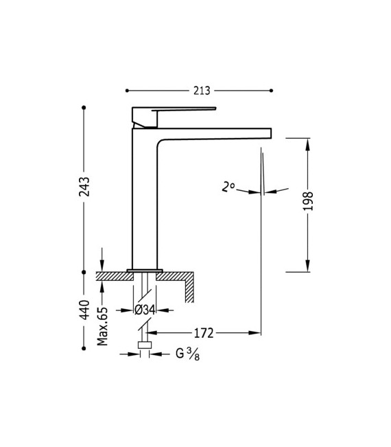 CLASS-TRES 20510303 Grifo Lavabo