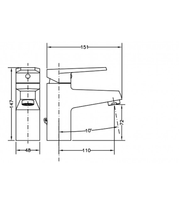 KLIP Monomando Lavabo