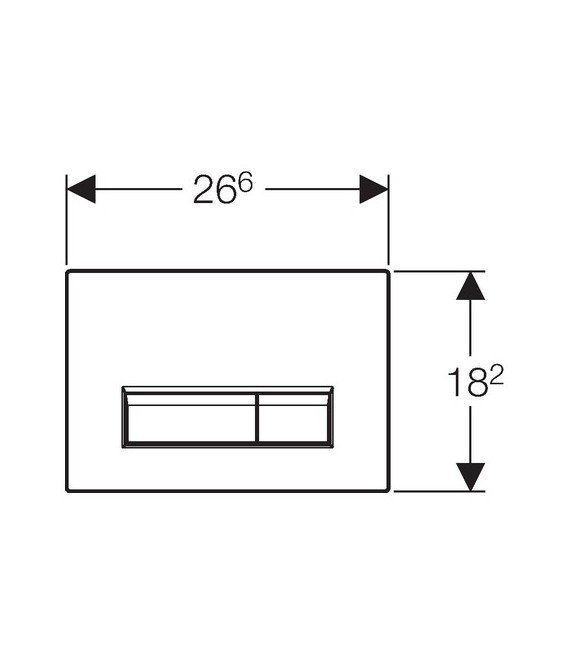 SIGMA 30 Pulsador Geberit Blanco