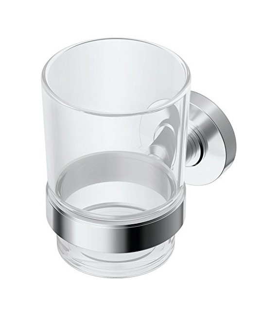 IDEAL STANDARD A9121AA Iom Portavaso Cristal Transparente-Cromo