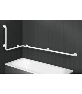 PRESTOBAR 190 Barra Bañera Ángulo Nylon Blanco