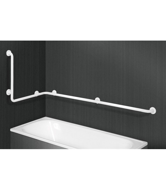 PRESTOBAR 190 Barra Bañera Ángulo Nylon Blanco