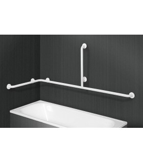 PRESTOBAR 195 Barra Bañera Horizontal En Ángulo Nylon Blanco