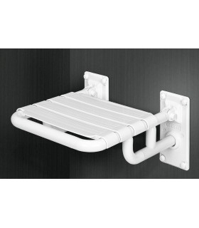 PRESTOBAR 210 Asiento Abatible Mural Nylon Blanco