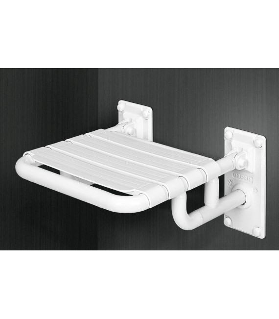 PRESTOBAR 210 Asiento Abatible Mural Nylon Blanco